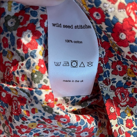 Wildseed Stitches Liberty of London, 3/4 Sleeve, Peter Pan Collar Blouse  XXL/16 - Picture 8 of 9